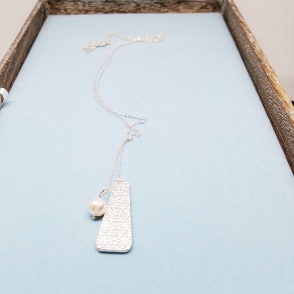 Reversible two tone long necklace - Picture 3 of 4